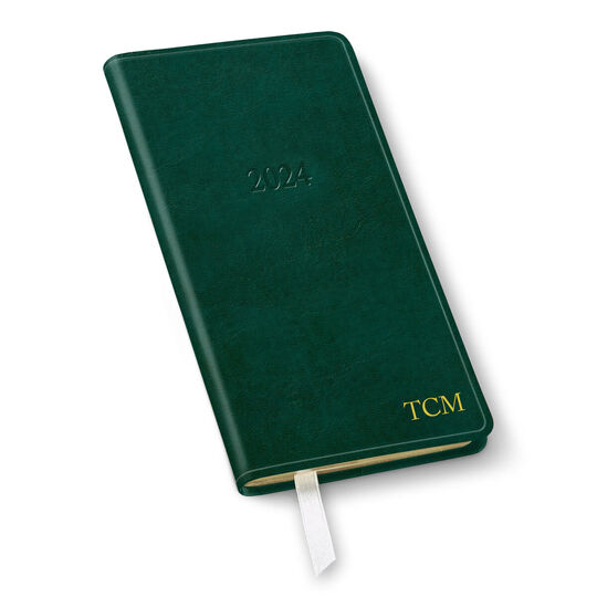 2024 Monthly Pocket Leather Planner (3.25 x 6 in)